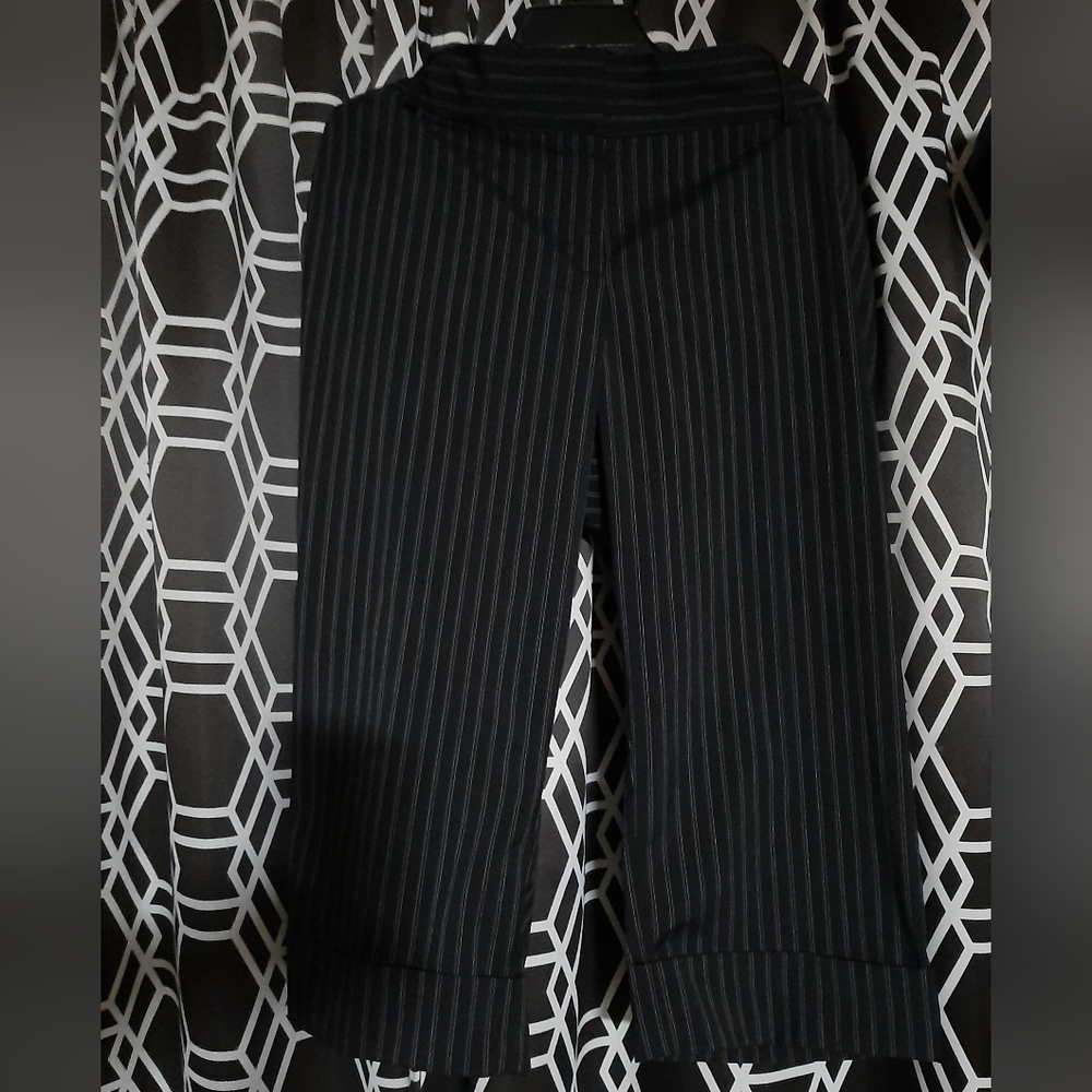 Cato black pinstripe trousers size 16